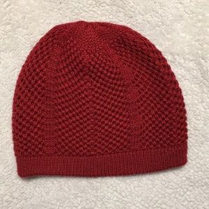 Red winter beanie